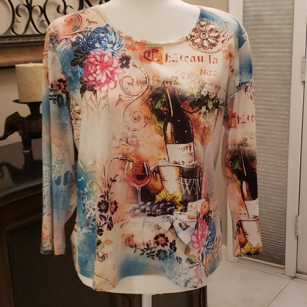 🍷Wine Shirt by Impulse California Size P/XL